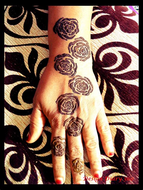 rose design henna